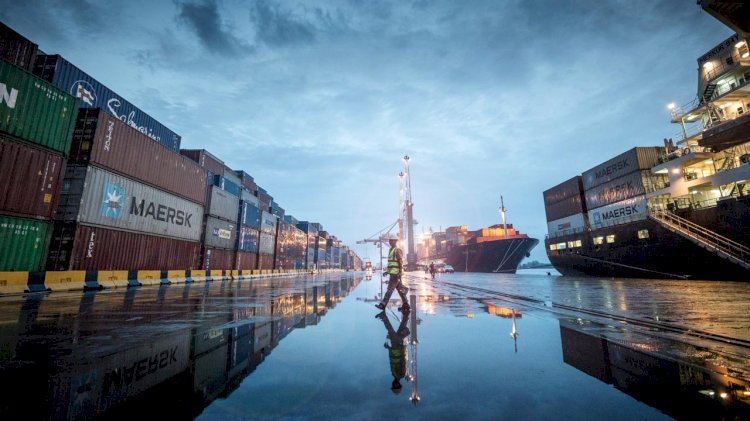 Two new mobile harbor cranes at Apapa Port