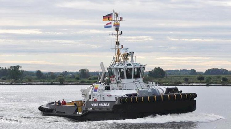 New Damen ASD Tug 2810 for Louis Meyer christened at Shipyards Gorinchem