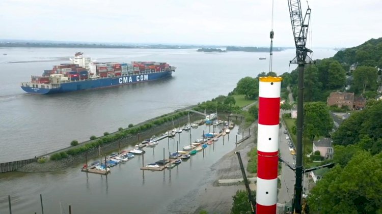 VIDEO: New leading light line on the Elbe