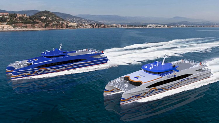 Next generation of sleek, fast, low fuel consumption ferries