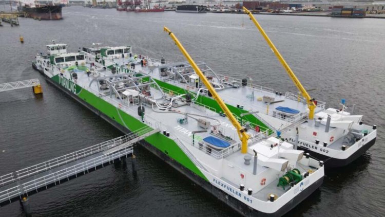 LNG bunkering barge FlexFueler002 delivered to the port of Antwerp