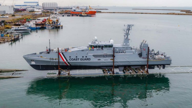 VIDEO: Austal launches first of two Cape-class Patrol Boats for TTCG