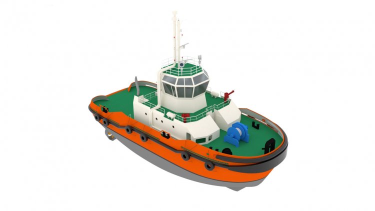 Azimuthal Hybrid Drive system SYDRIVE-E for the world’s first LNG hybrid tug