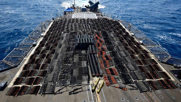 US Navy seizes 'Russian and Chinese arms' in the North Arabian Sea