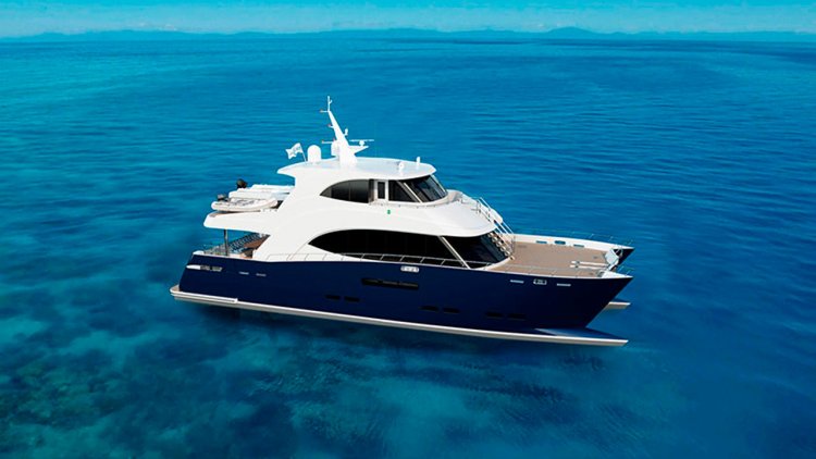 New Incat Crowther 24 motor yacht design Project Elysium