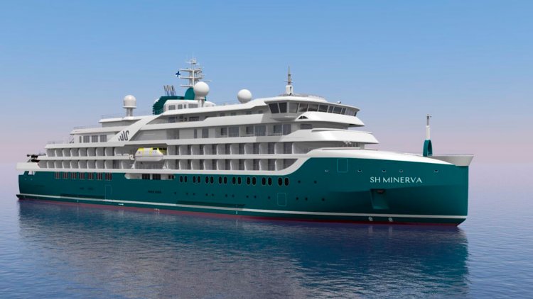 The first Swan Hellenic’s expedition cruise ship was launched at Helsinki Shipyard