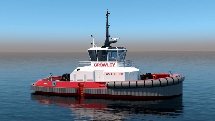 Crowley will build and operate the first fully electric U.S. tugboat