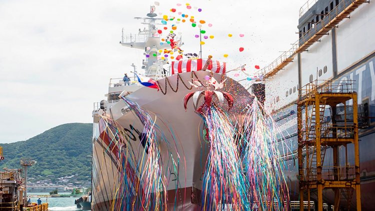 Mitsubishi Shipbuilding launches the first MRRV for Philippines DOT