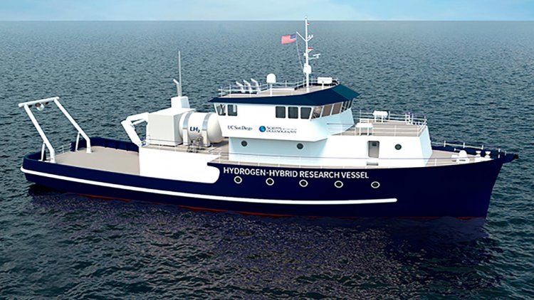 New hydrogen-powered coastal research vessel under development in California
