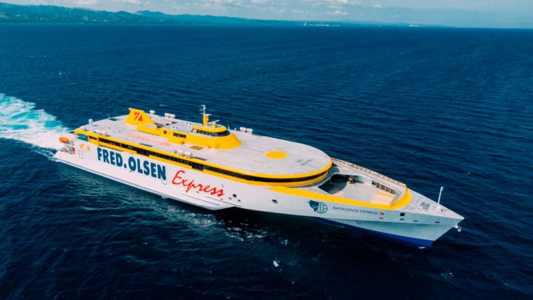 Second of two trimarans for Fred. Olsen Express completes sea trials in Philippines