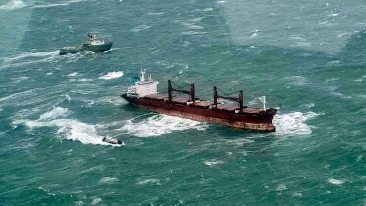 Watch: Bulk carrier Julietta D abandoned after colliding with chemical tanker