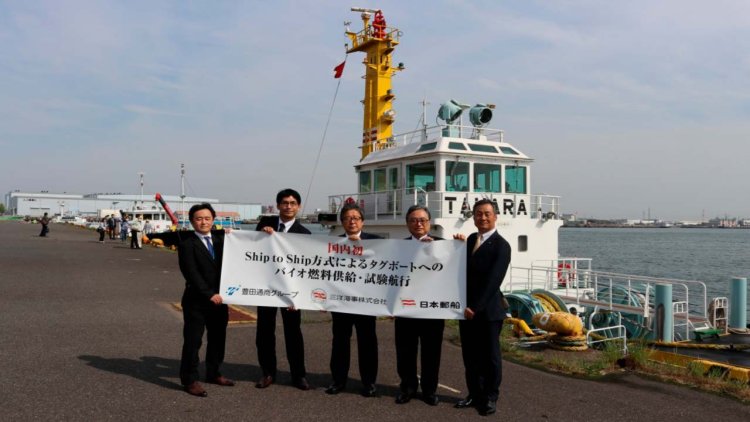 NYK and Sanyo Kaiji start Japan's first ship-to-ship biofuel supply trial for tugboats