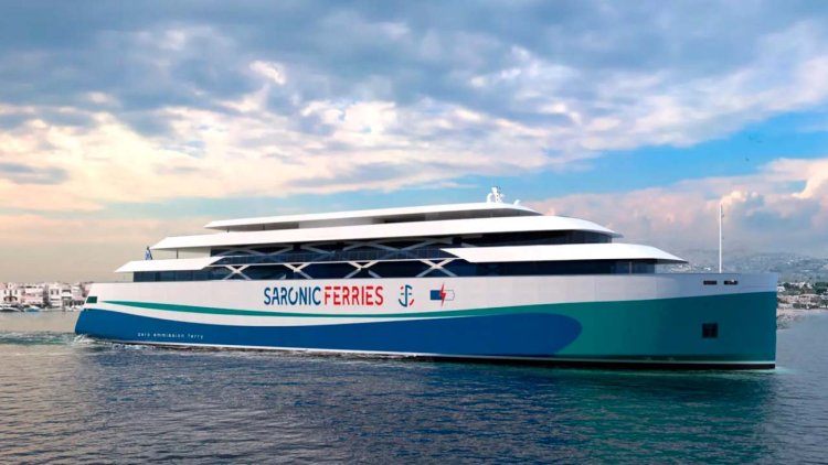 C-Job and Saronic Ferries create design of first fully-electric Ro-Pax ferry in Greece