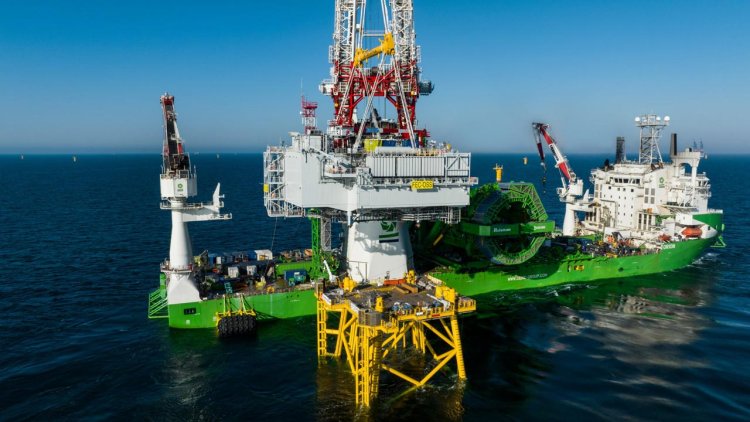 DEME’s vessel successfully installs the Fécamp offshore substation jacket