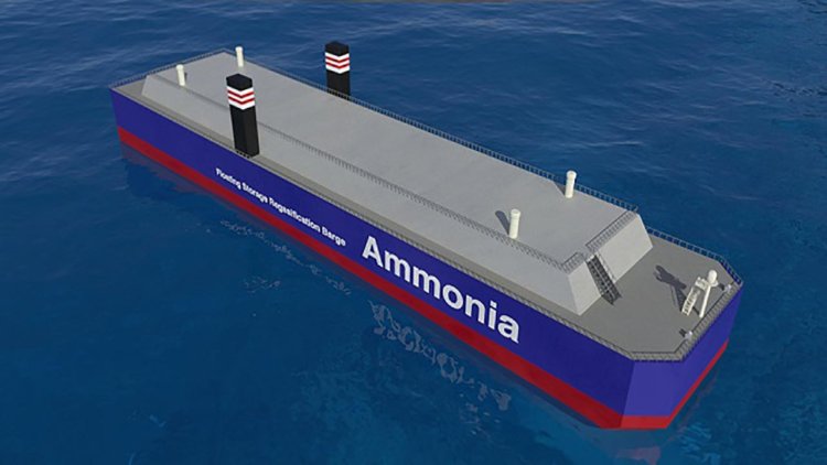 NYK Line ammonia floating storage and regasification barge