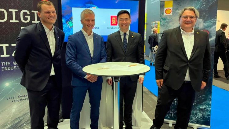 Kongsberg Digital and Shell Marine sign MoU to help decarbonize the maritime industry