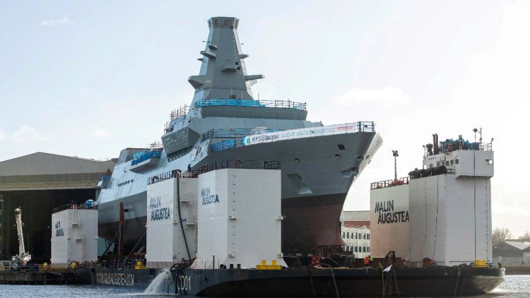 First Type 26 Frigate to enter the water for the first time