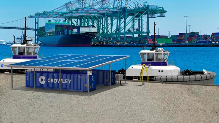 Corvus containerized ESS will supply shore power for Crowley eWolf all-electric tug