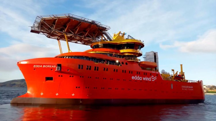 Naming ceremony for commissioning service operation vessel Edda Boreas