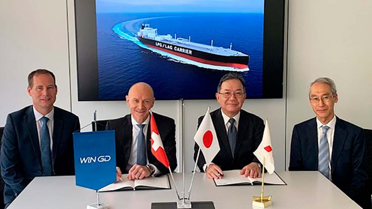WinGD and Mitsubishi Shipbuilding sign MoU for ammonia collaboration