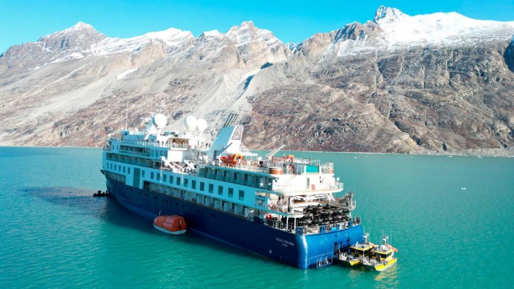 Luxury ship charging $33,000 a person awaits rescue in Greenland’s Arctic