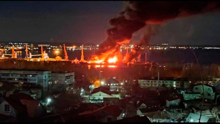 Ukraine destroys Russian Navy’s Novocherkassk landing craft in occupied Crimea