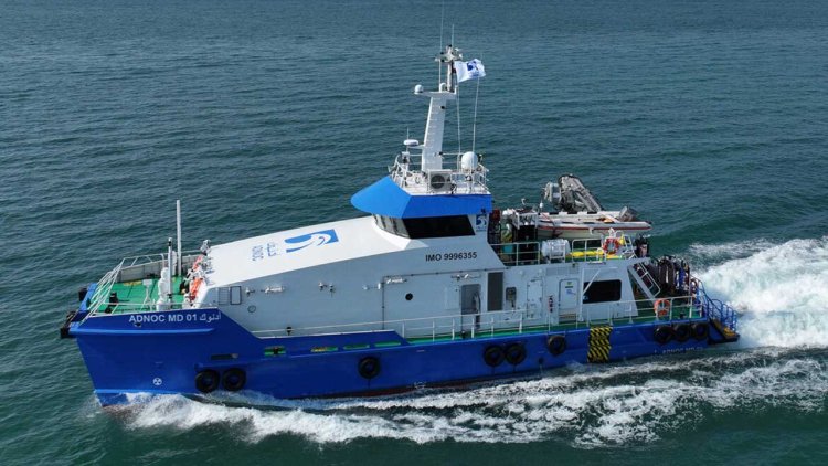 First of two 24 metre catamaran dive support vessels delivered to ADNOC
