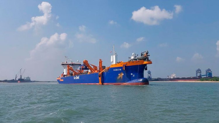 Van Oord executes maintenance dredging works in the Port of Krishnapatnam