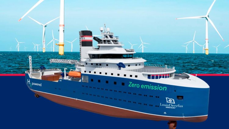Louis Dreyfus joins zero-emission hydrogen race with wind farm ship