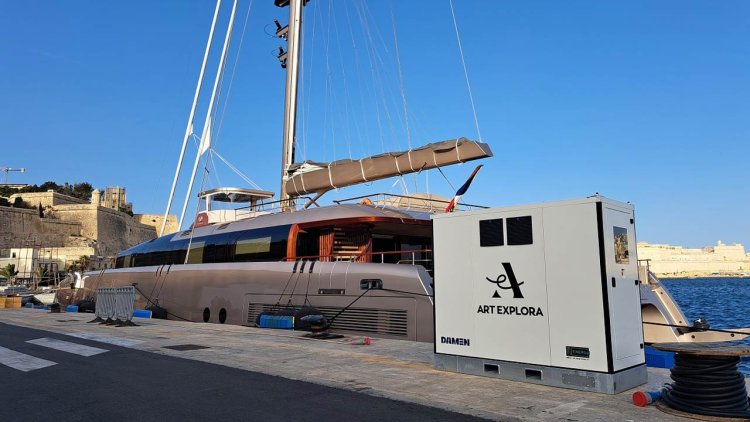 Damen and Art Explora celebrate First B-shore converter commissioning for Art Explorer yacht