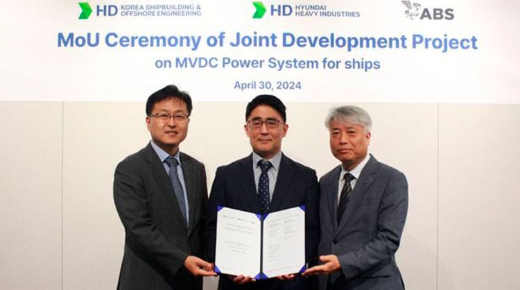 ABS and HD Hyundai Group sign MOU to advance medium-voltage power systems on ships