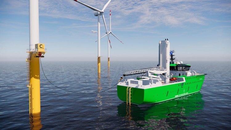 Damen announces new offshore charging solution for fully electric CTVs