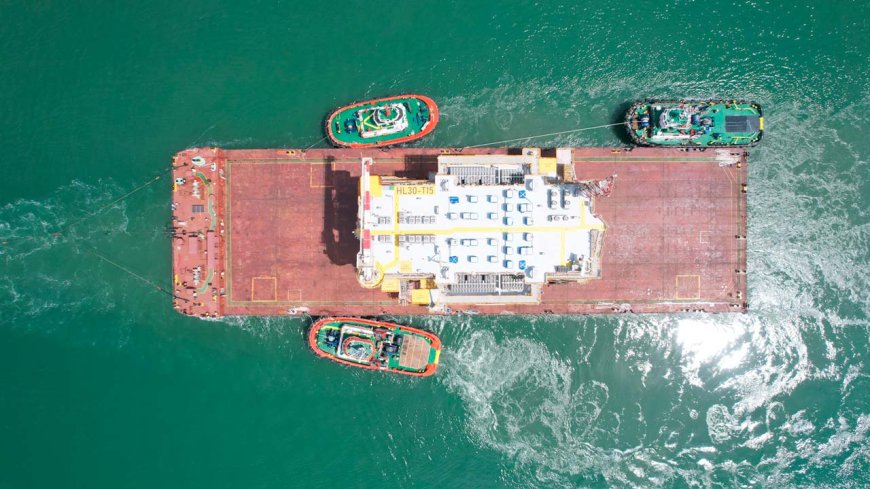 Hai Long offshore wind farm in Taiwan load-out and sail-away