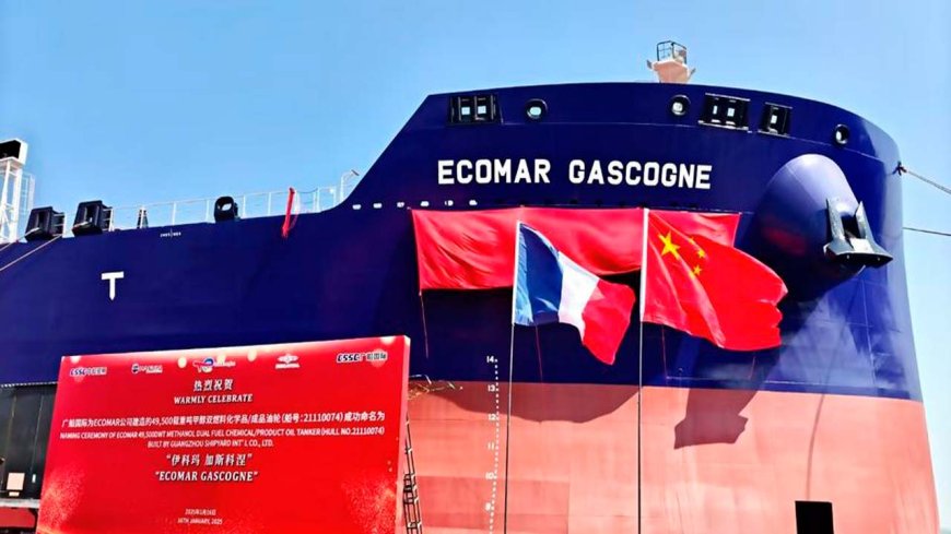 The first delivery of dual-fuel methanol tanker for Hafnia and Socatra