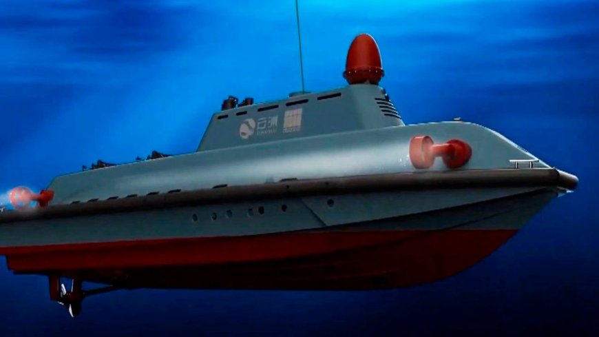 China has developed an underwater drone boat Blue Whale