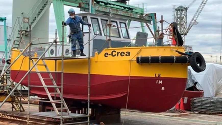 NYK unveils Japan’s first fully battery-driven work vessel