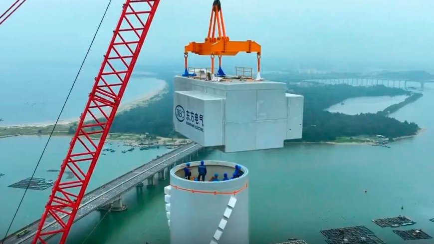 China unveils world's largest offshore wind turbine with hub height of 185 meters