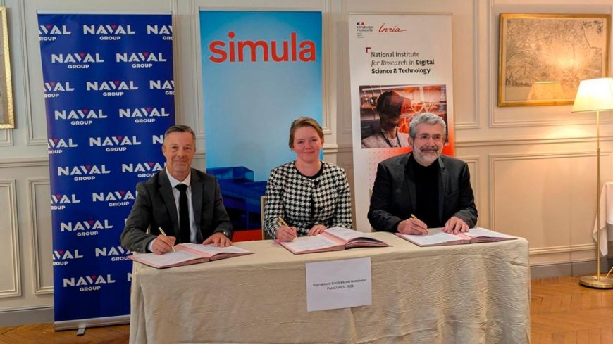 Naval Group, Inria and Simula sign partnership cooperation agreement