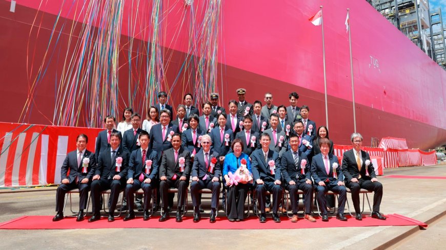 ONE names its sixth green vessel in Japan