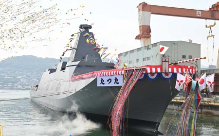 Mitsubishi launches 11th Mogami-class frigate for Japanese navy