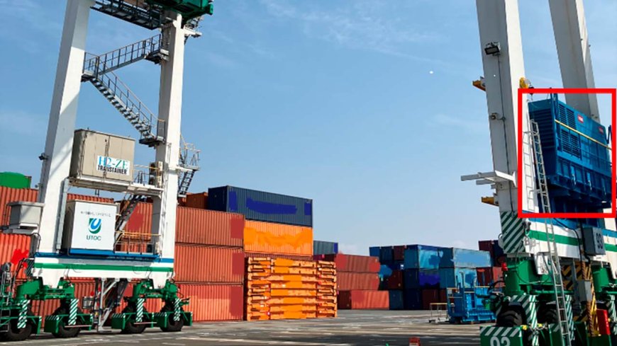 Mitsui E&S converts diesel crane to hydrogen power in Yokohama