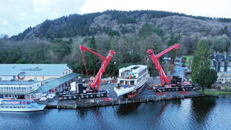 New boat MV Swift launches onto Lake Windermere